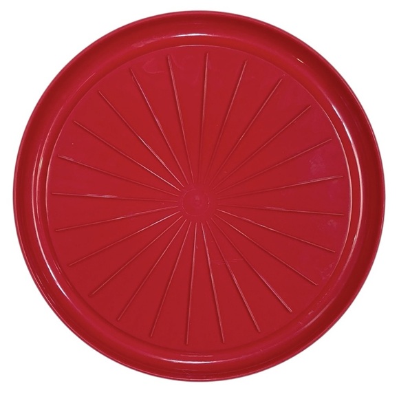 Frigidaire Pizza Reheating Microwave Reusable 4 Trays Fridgemate Red Round NEW - Picture 7 of 14